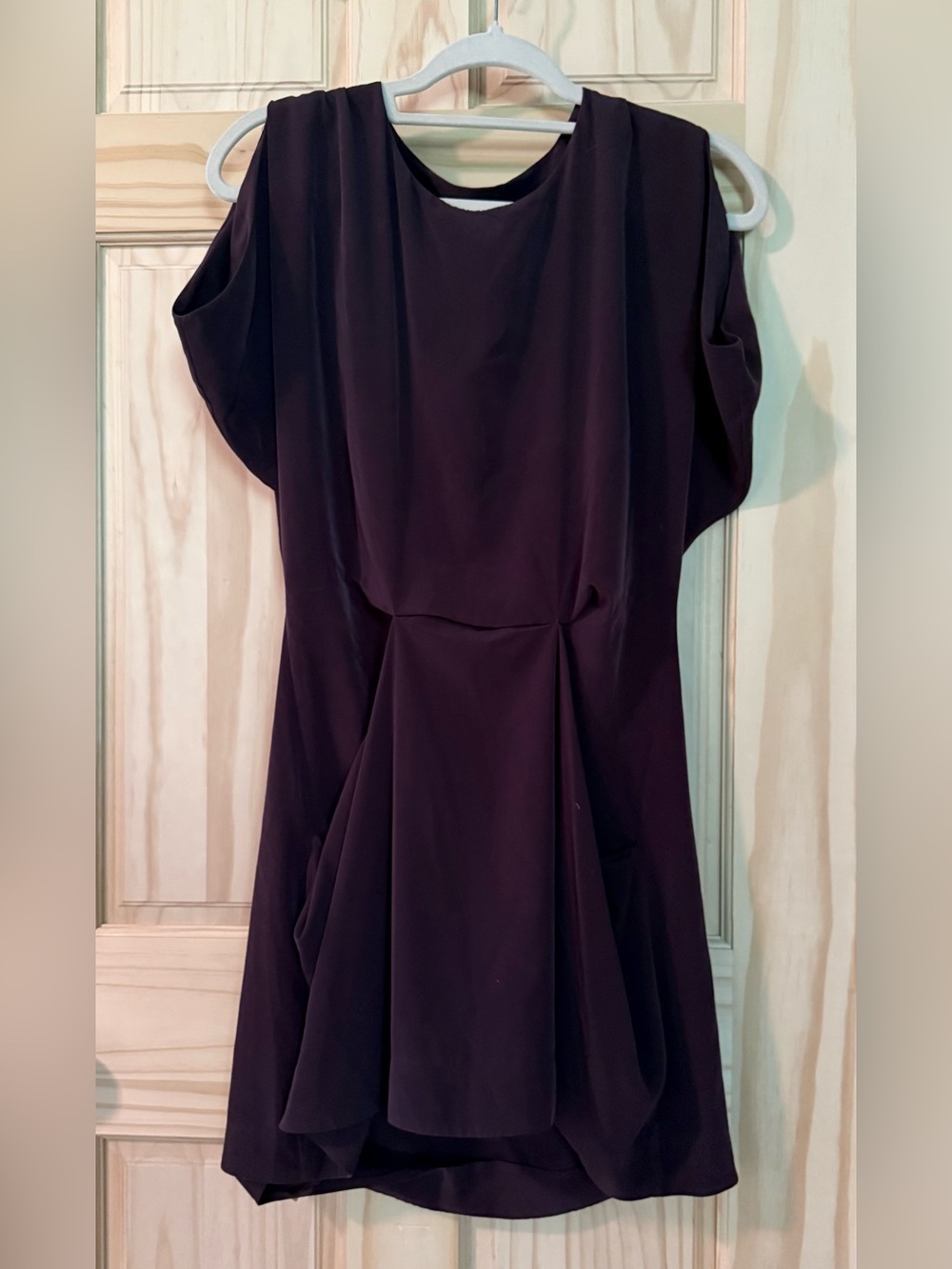 AllSaints Dark Plum Batwing Sleeveless Dress